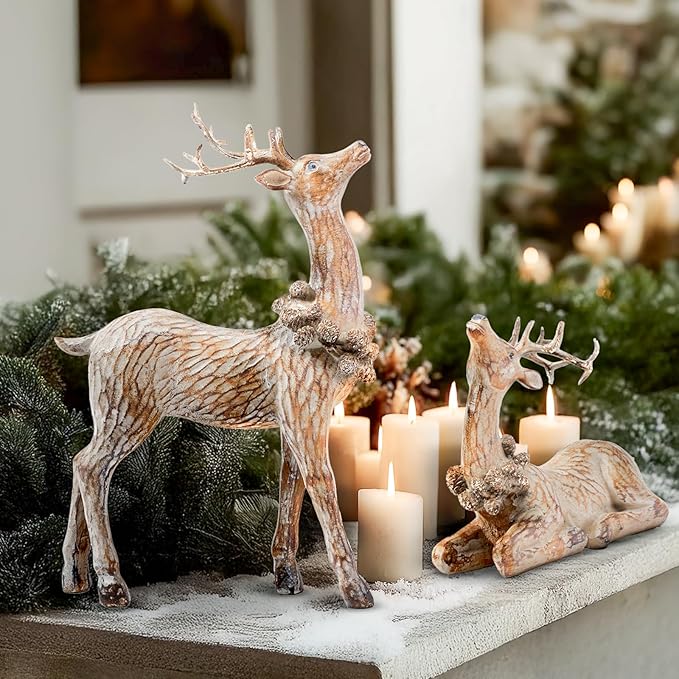 Reindeer Christmas Figurines