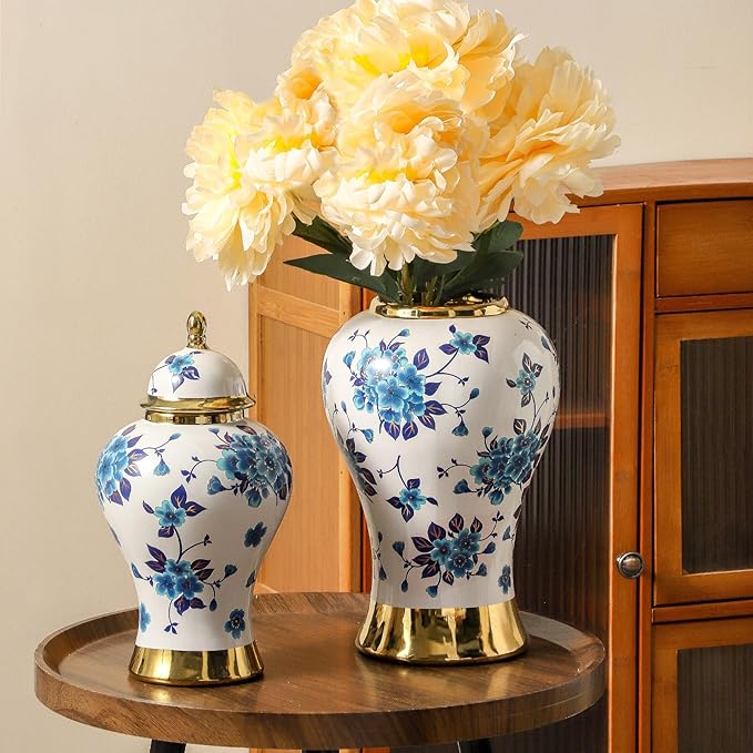 Chinoiserie Blue Ginger Jars