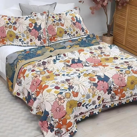 Flower Muslin Blanket | 100% Cotton