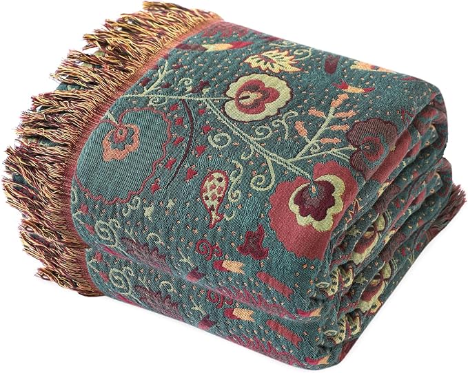 Floral Cotton Reversible Quilt