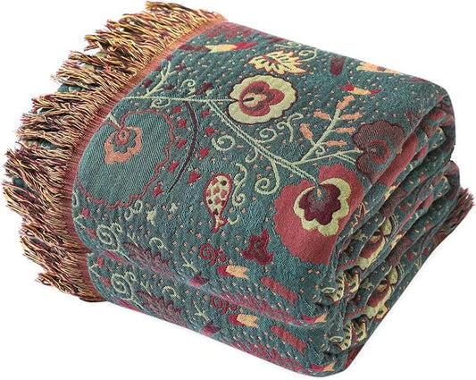 Floral Cotton Reversible Quilt