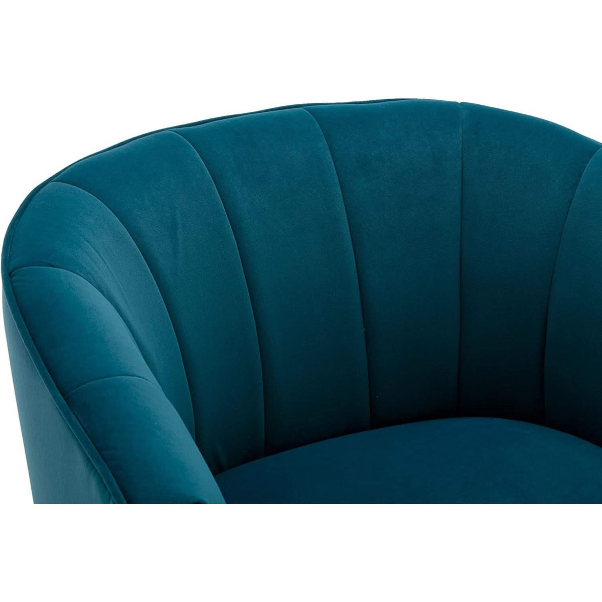 Teal Velvet Accent Chair With Golden Legs | Ultra Plush