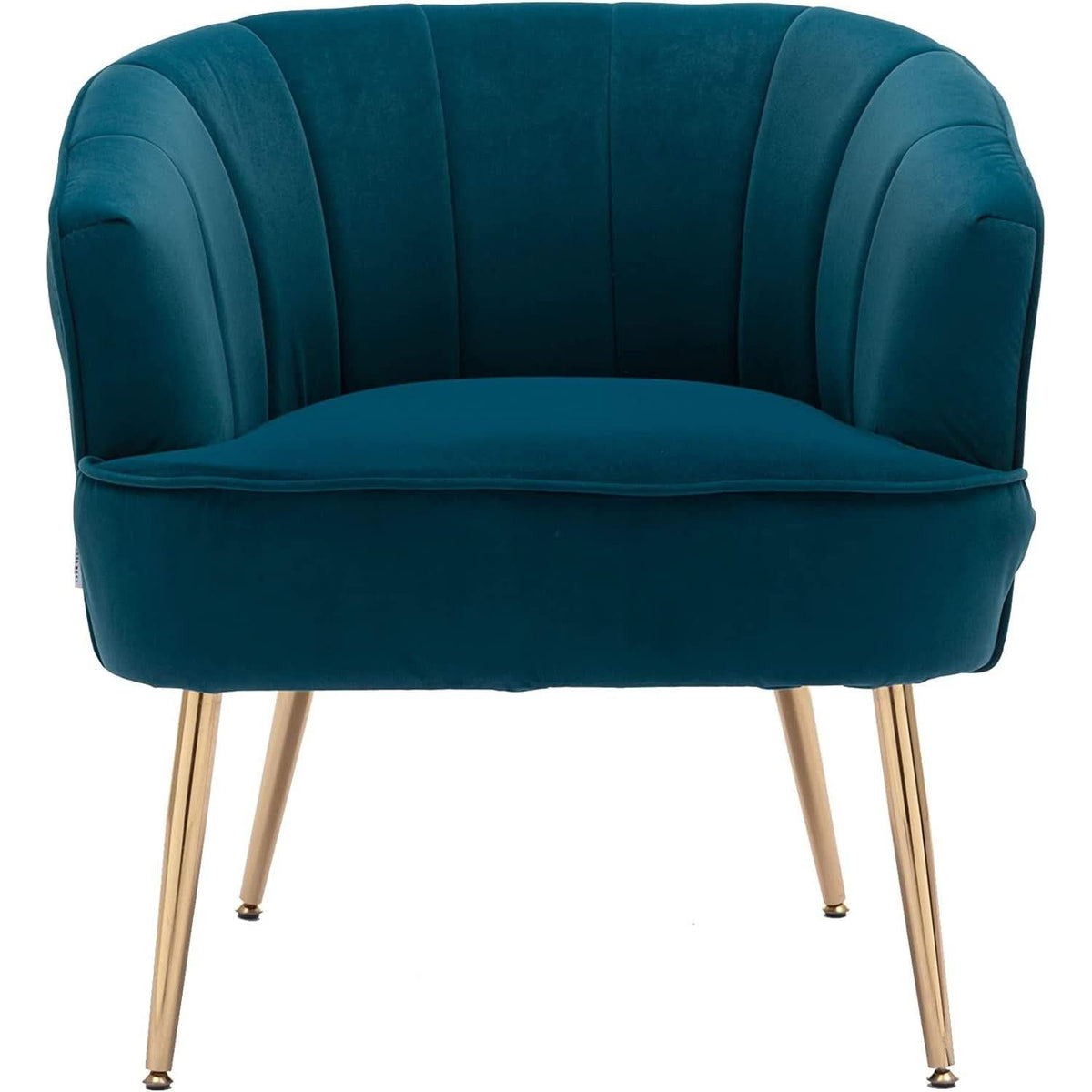 Teal Velvet Accent Chair With Golden Legs | Ultra Plush