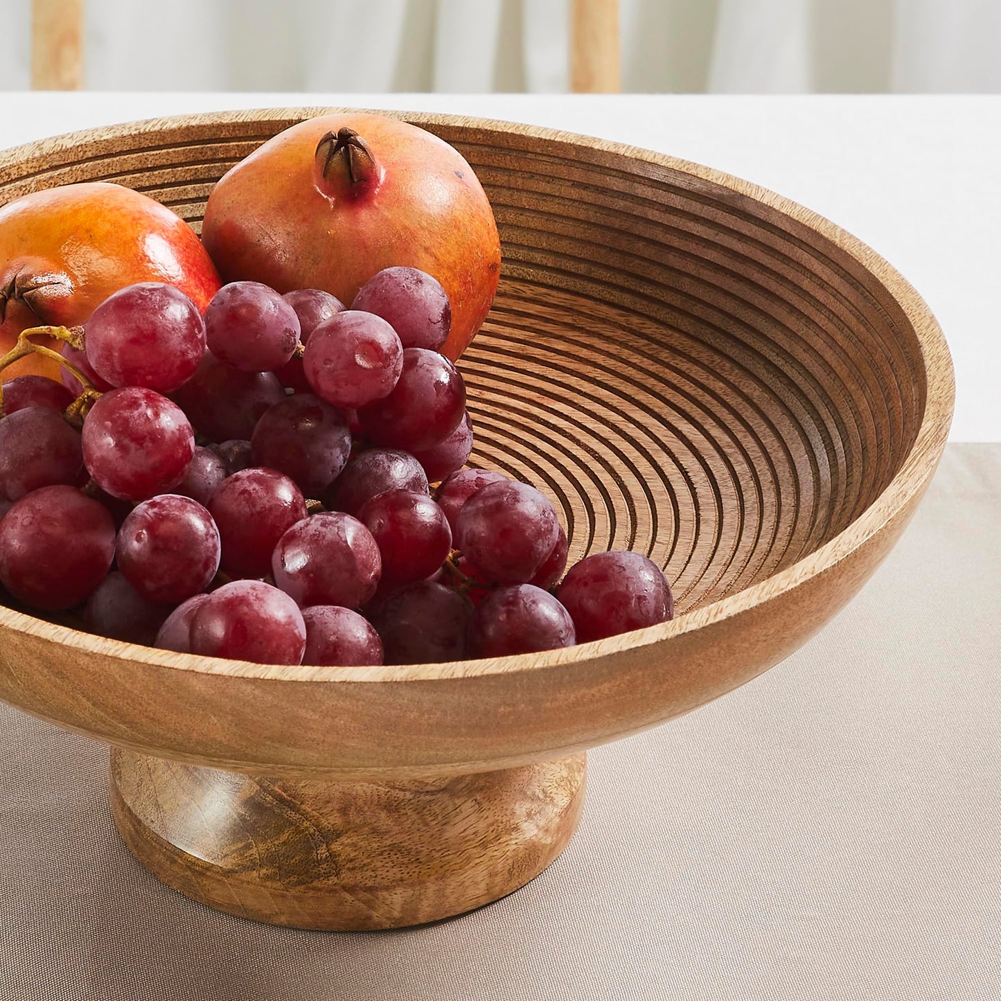 Karla Natural Wood Farmhouse Bowl