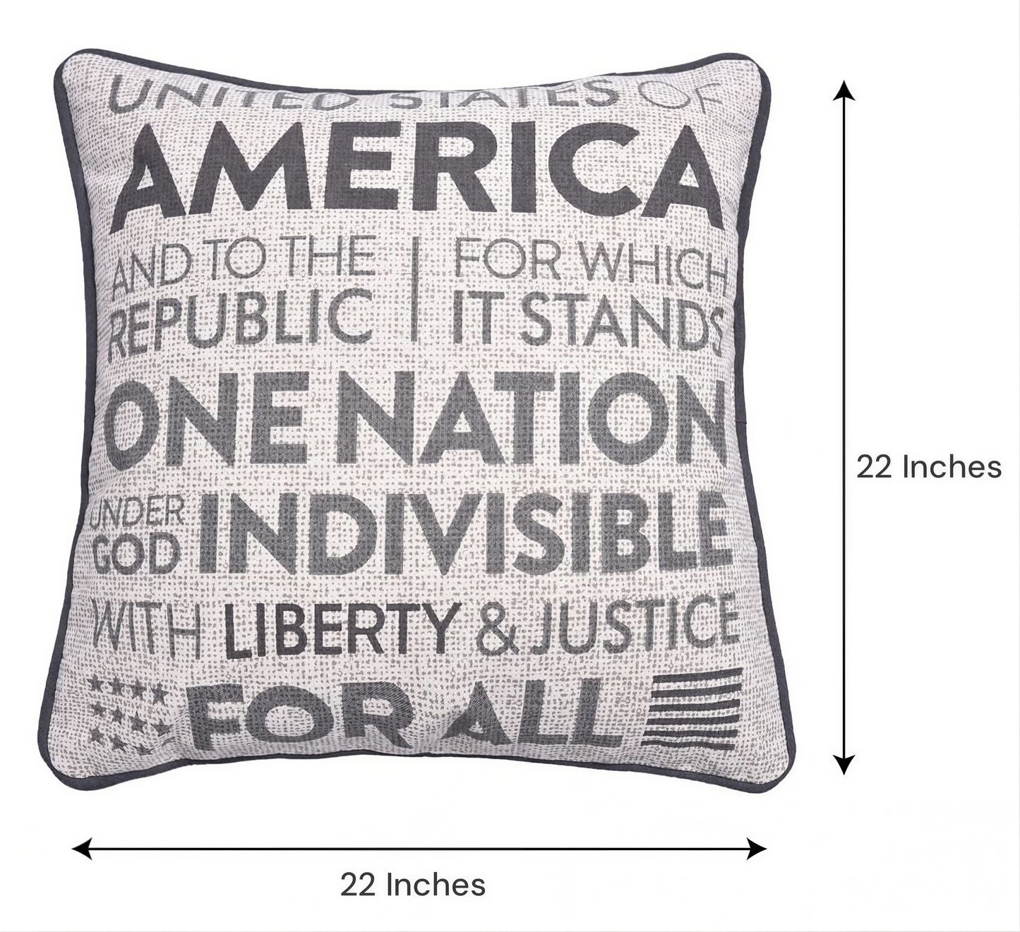 Patriotic Throw Pillow - USA Pillow Cover 18x18