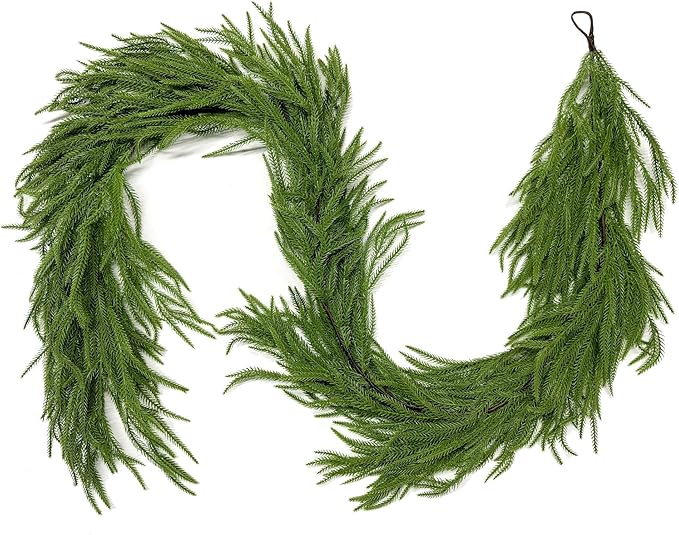 Senjie 6FT Norfolk Pine Christmas Garlands | Set of Two
