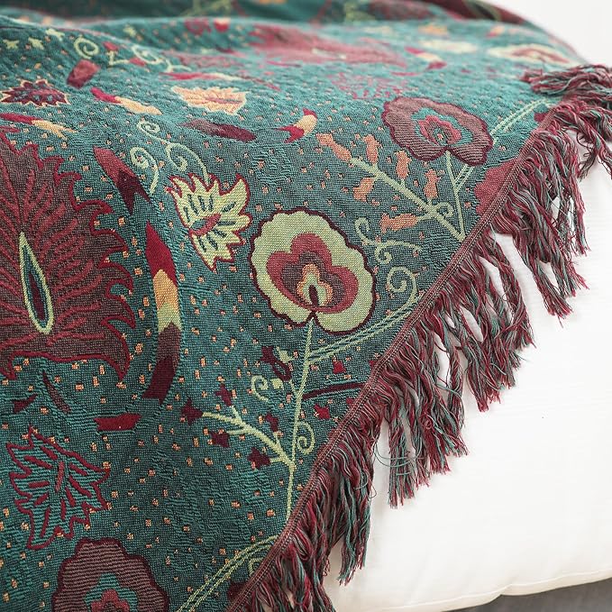 Floral Cotton Reversible Quilt