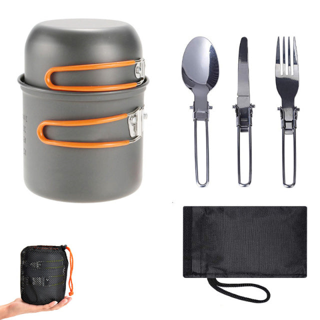 Portable Outdoor Camping Tableware Kit