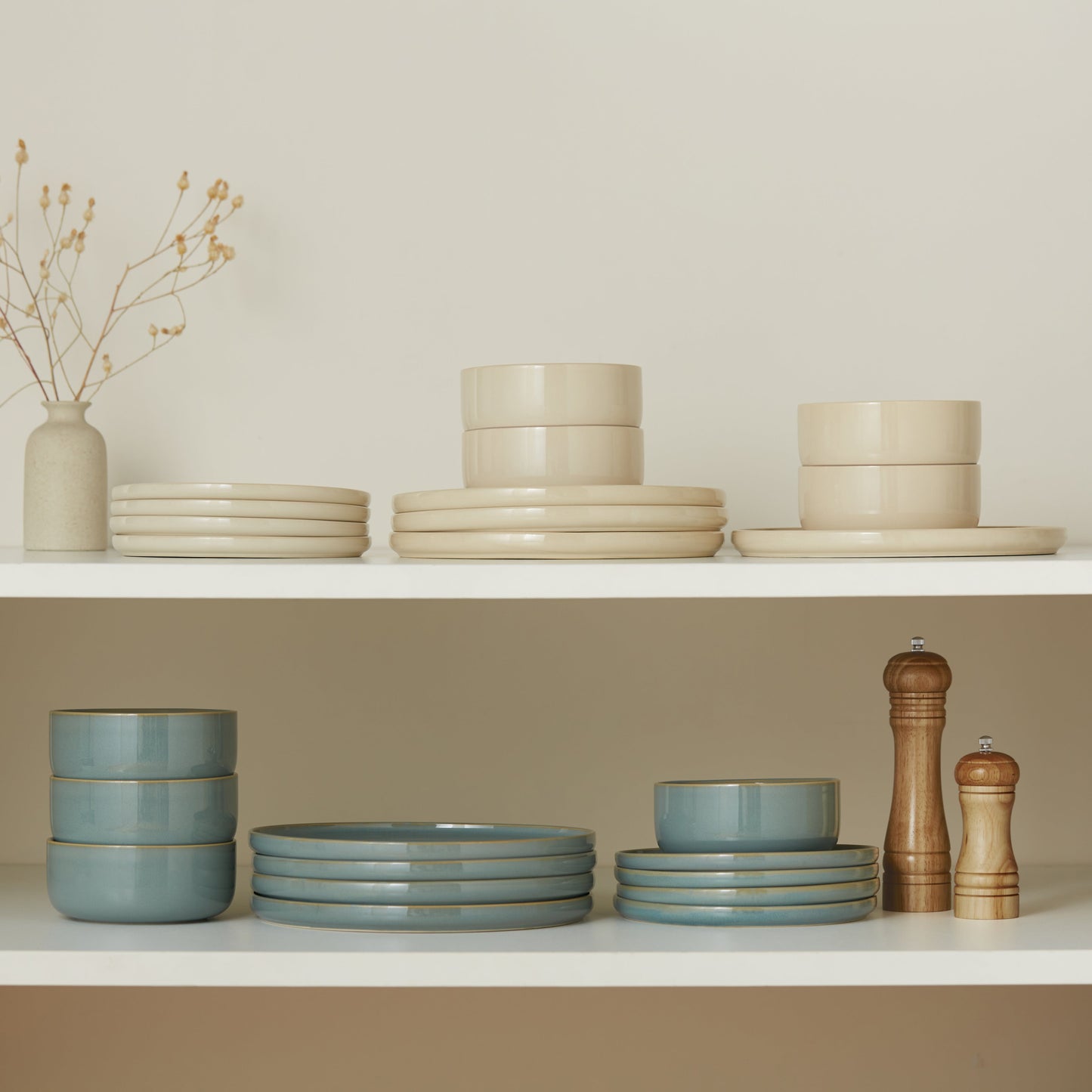 Somerset Collection-Ceramic 12 piece Dinnerware Set
