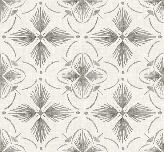 Bali Tropical Sari Geometric Stringcloth Unpasted Wallpaper