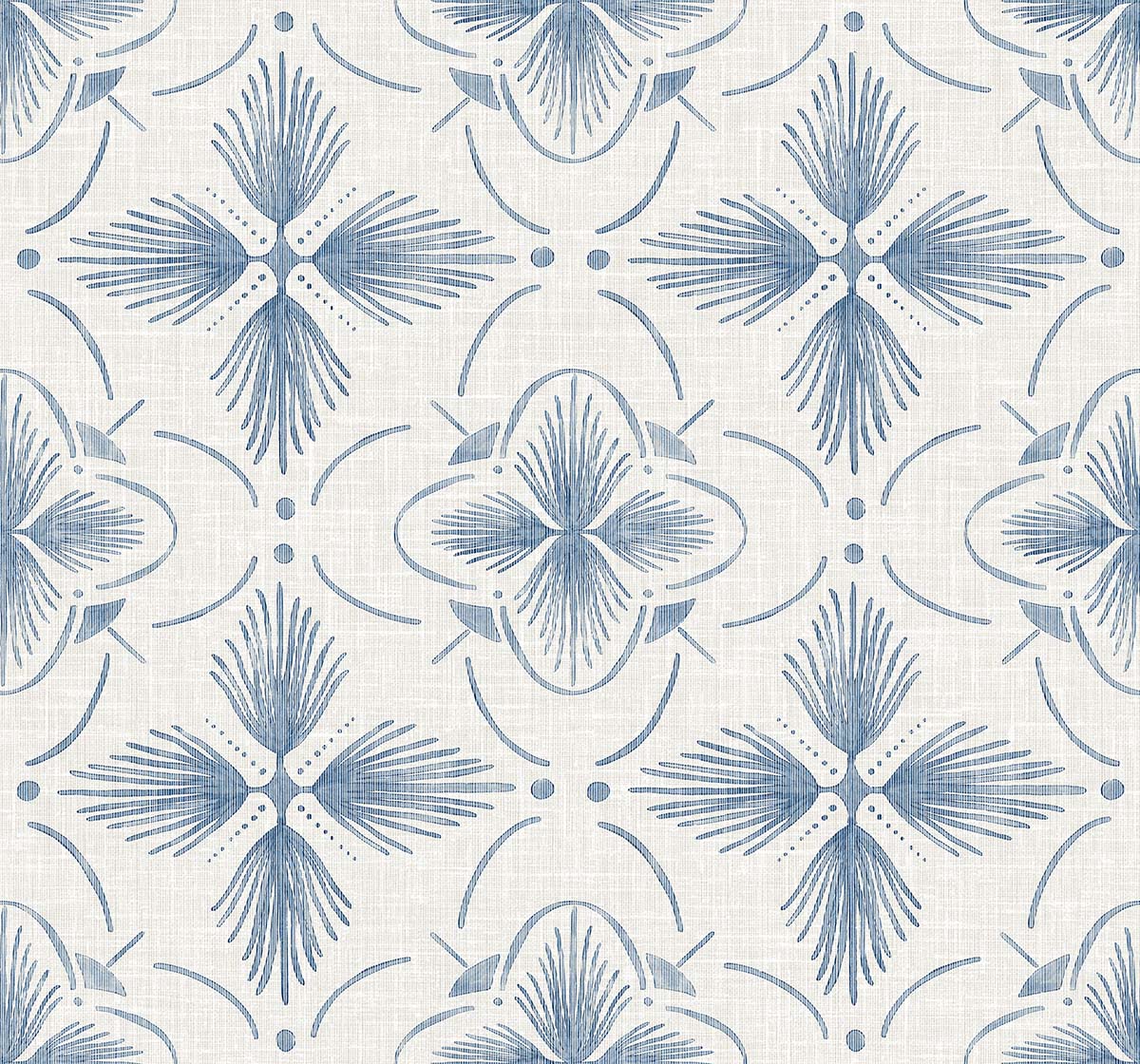 Bali Tropical Sari Geometric Stringcloth Unpasted Wallpaper