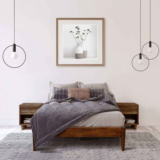 Mervyn Solid Acacia Wood Platform Bed