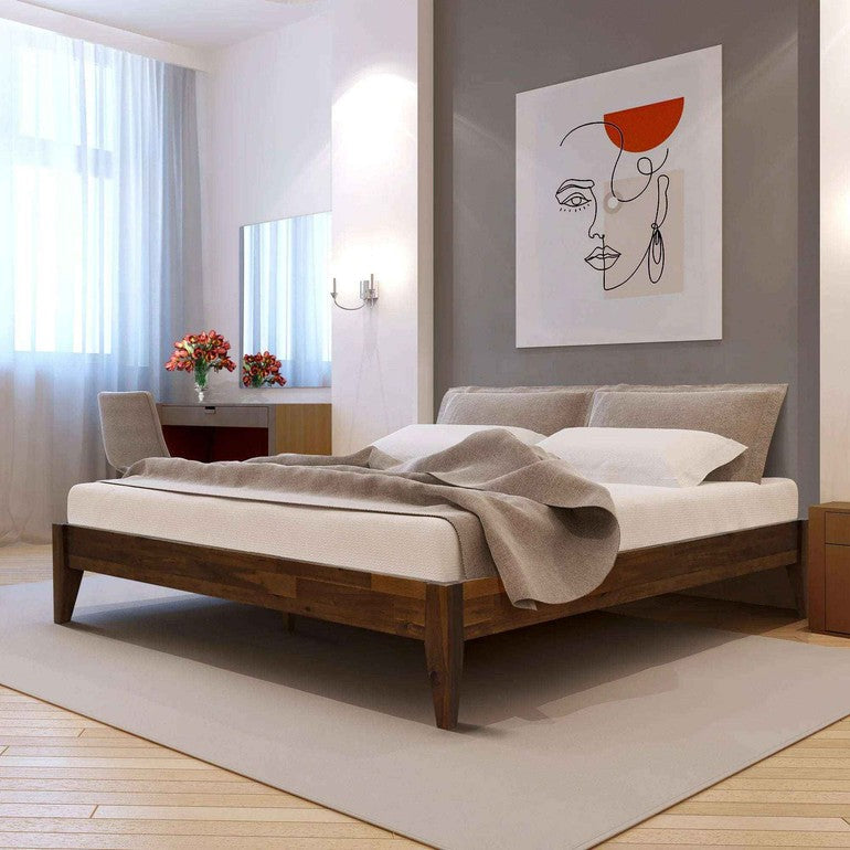 Mervyn Solid Acacia Wood Platform Bed