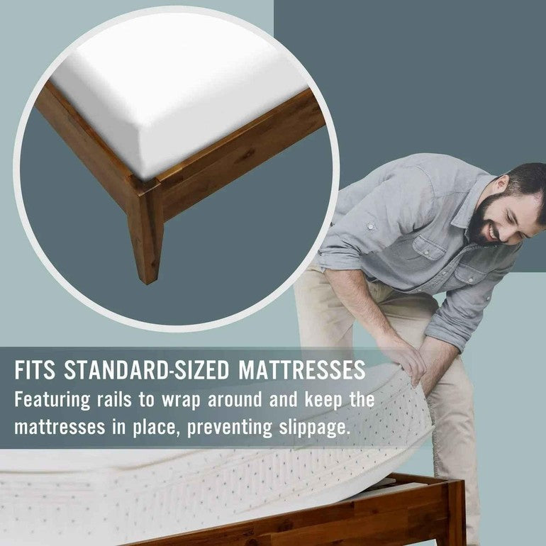 Mervyn Solid Acacia Wood Platform Bed