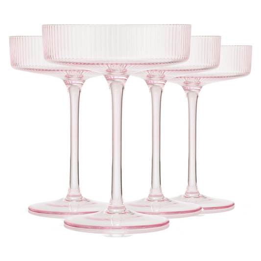 Como Ribbed Champagne Coupe