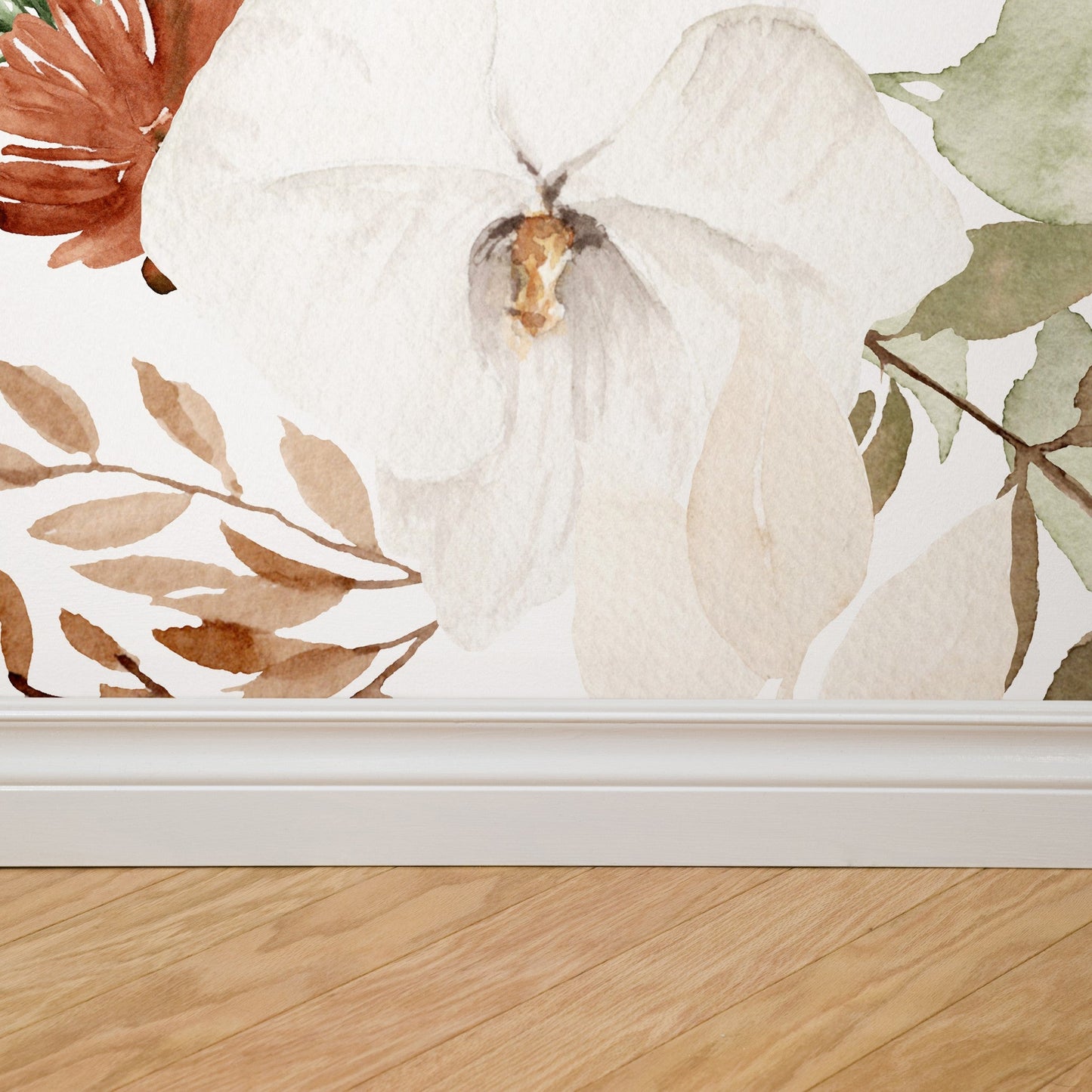 Ana (White) Wallpaper - 6 FT H X 22 FT W