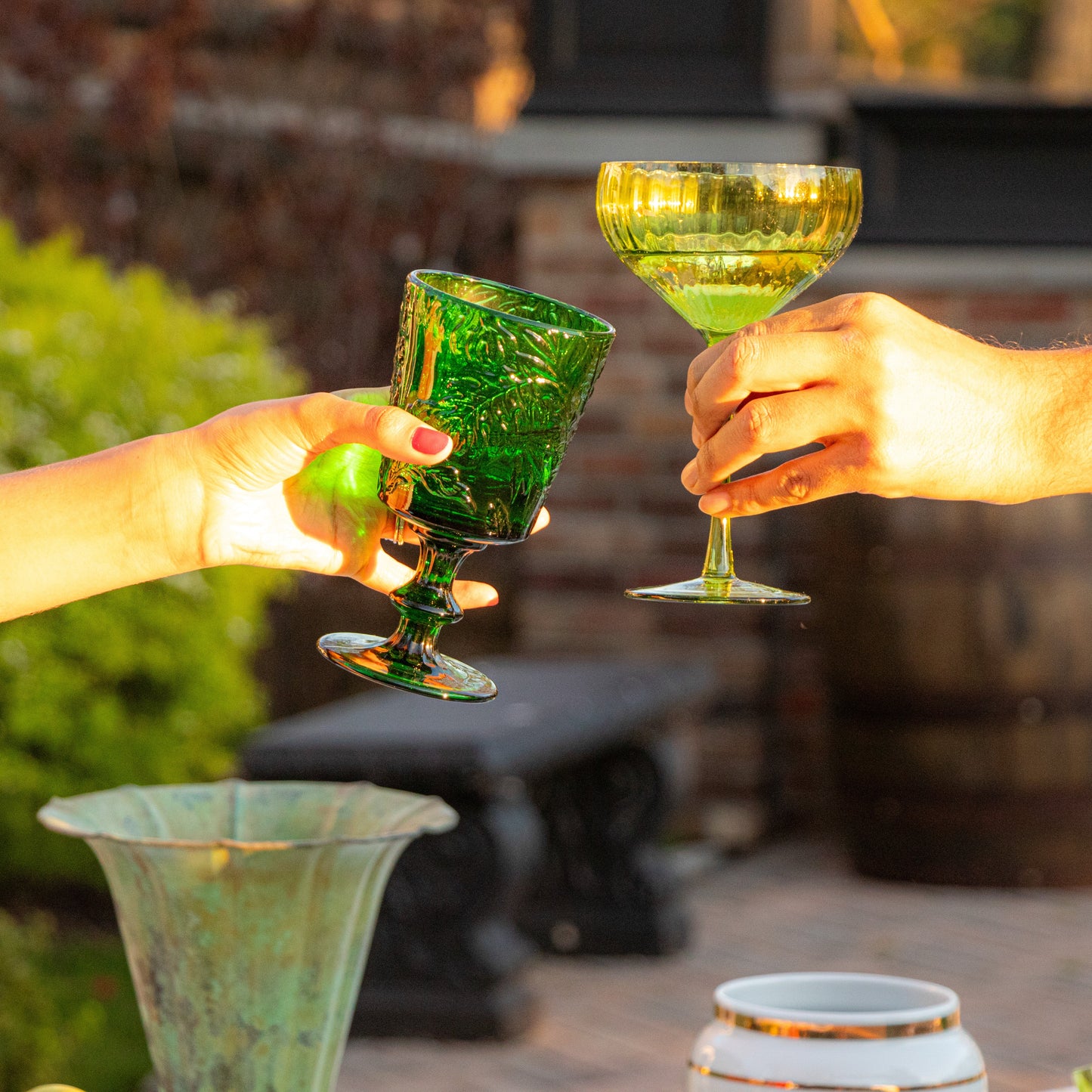 Botanic Imprinted Chalice Set