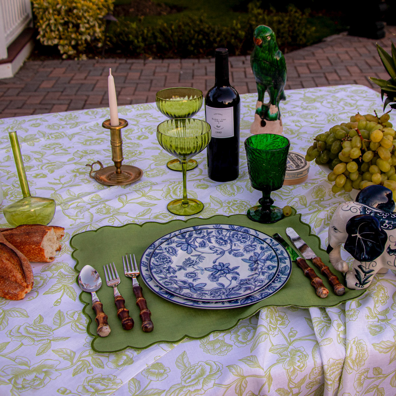 Botanic Imprinted Chalice Set