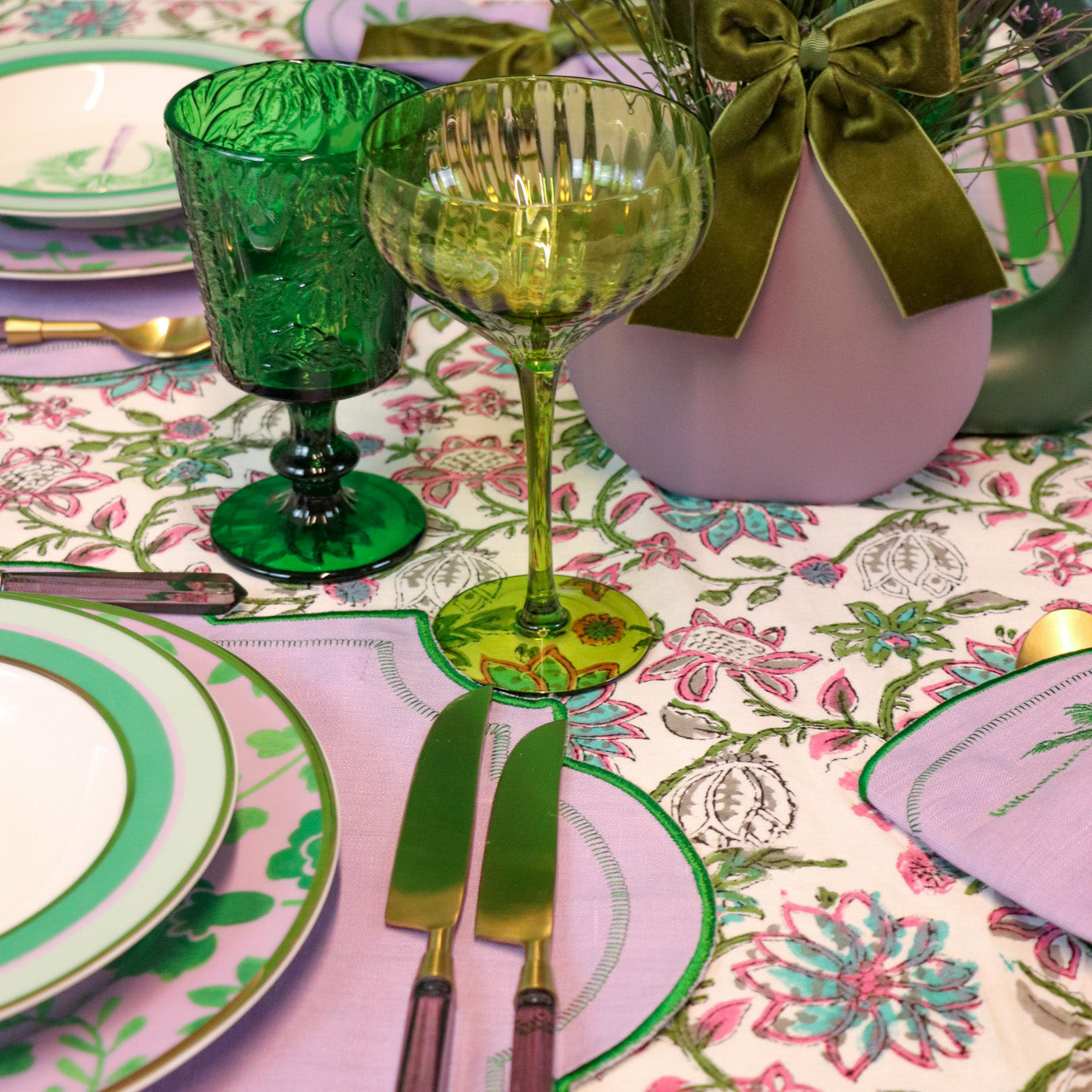 Botanic Imprinted Chalice Set
