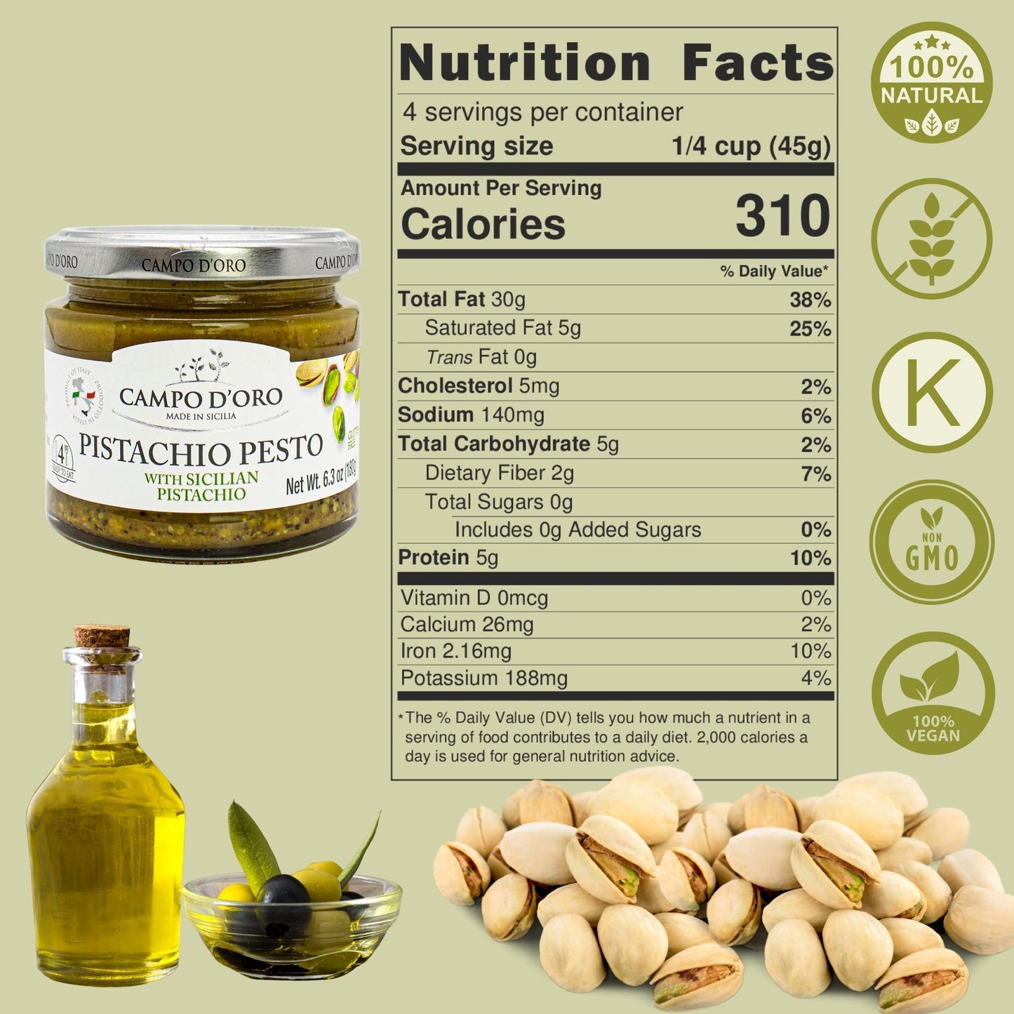 Campo D'Oro Pistachio Pesto