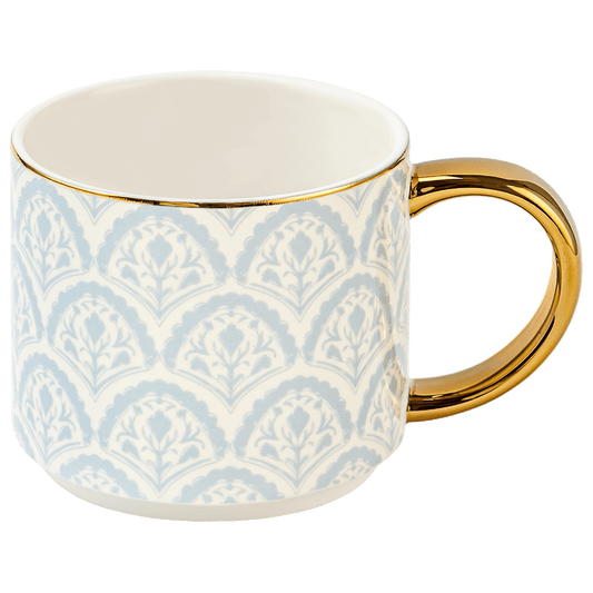 Blue Fan Quilt Coffee Mug