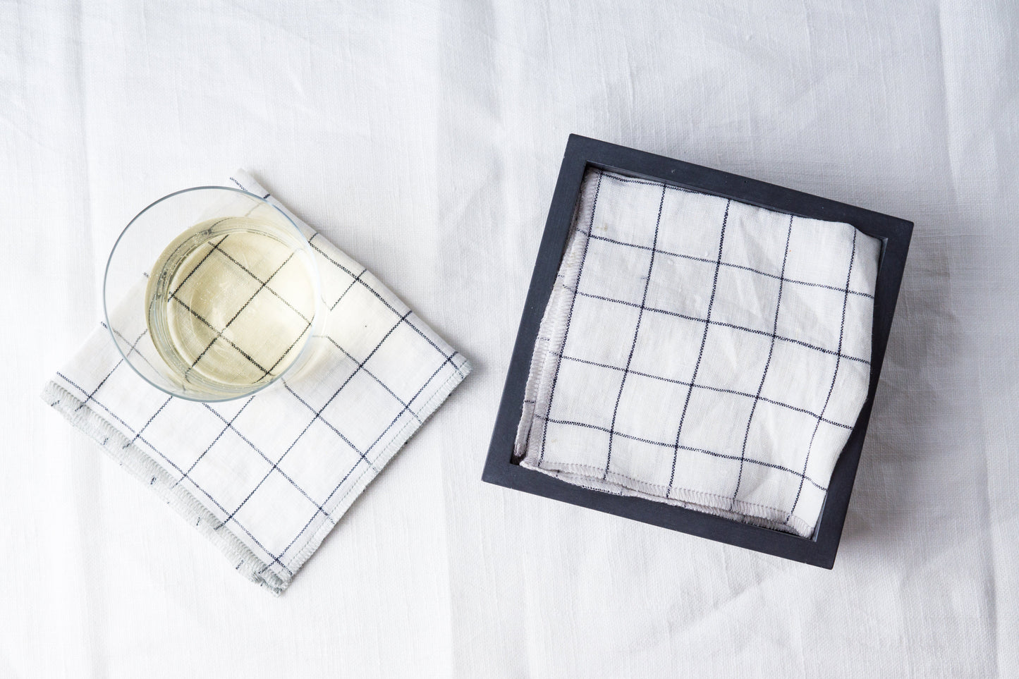 Charcoal Concrete Cocktail Napkin Bin