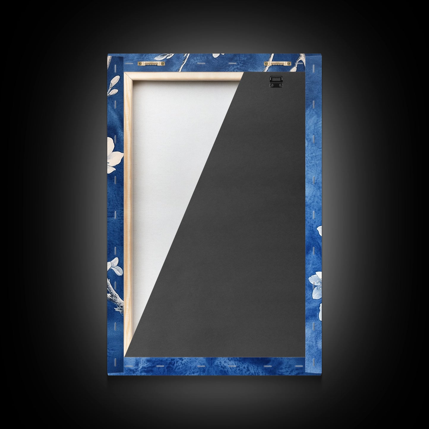 White Bird Blue Botanical Chinoiserie Wall Art