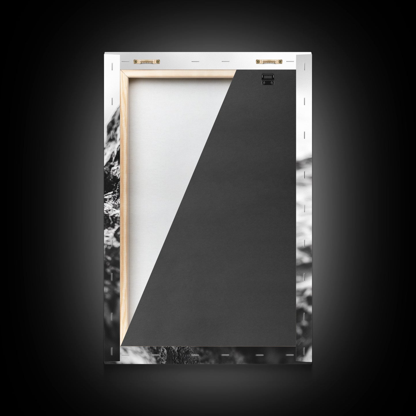 Curious Otter-Coastal Wildlife Framed Canvas Print