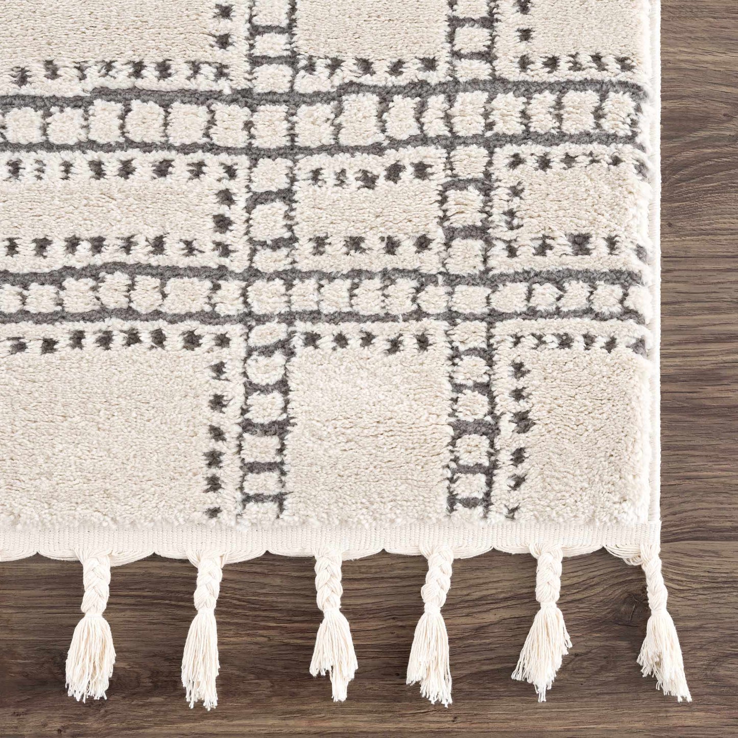 Ryuu Ivory & Gray Area Rug