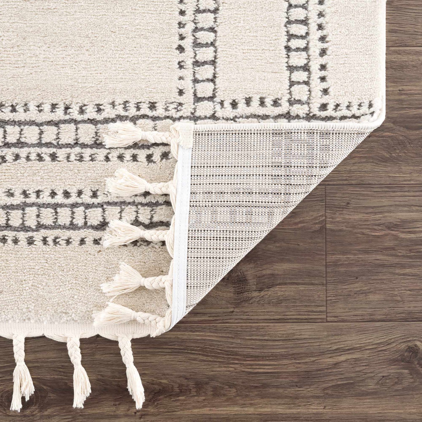 Ryuu Ivory & Gray Area Rug