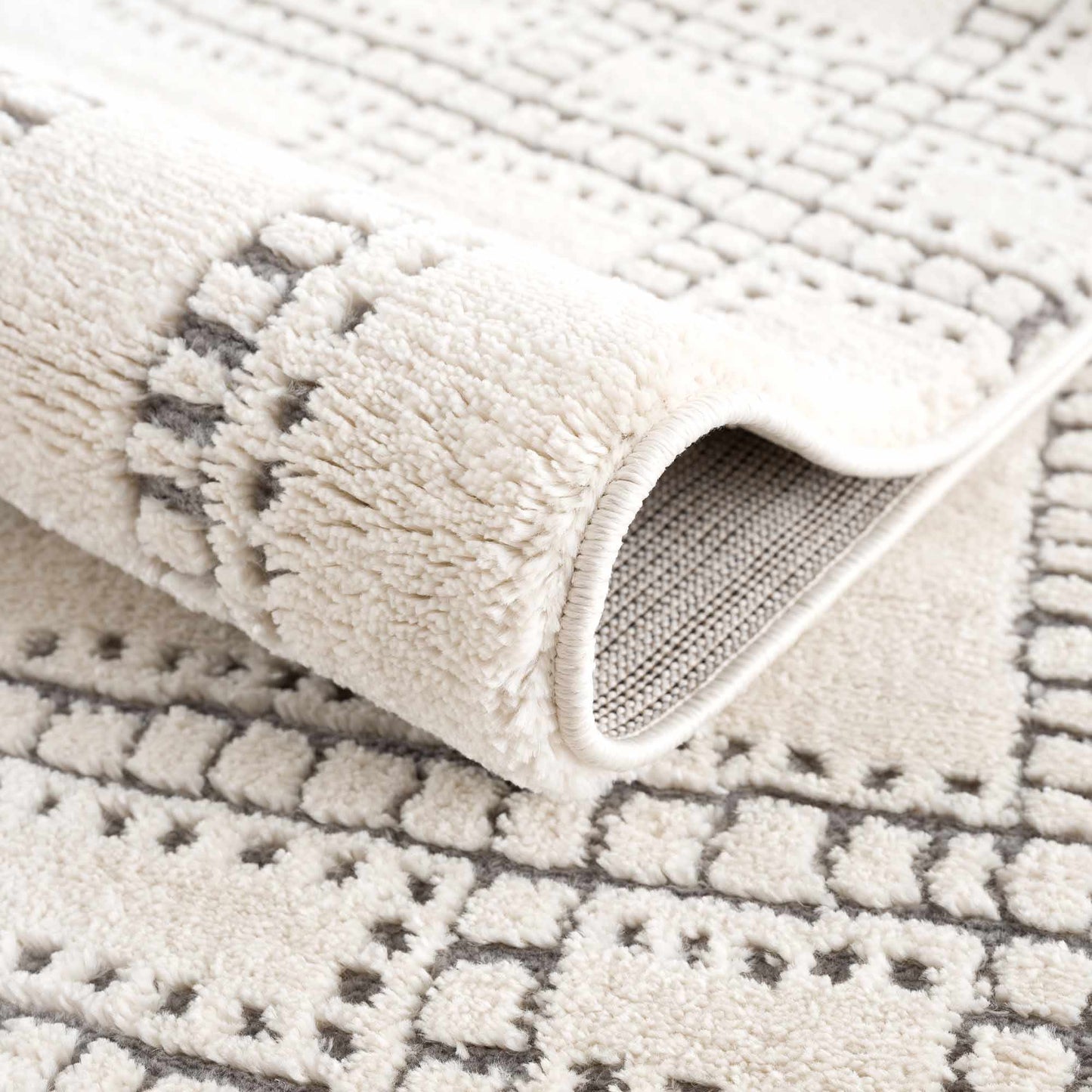 Ryuu Ivory & Gray Area Rug