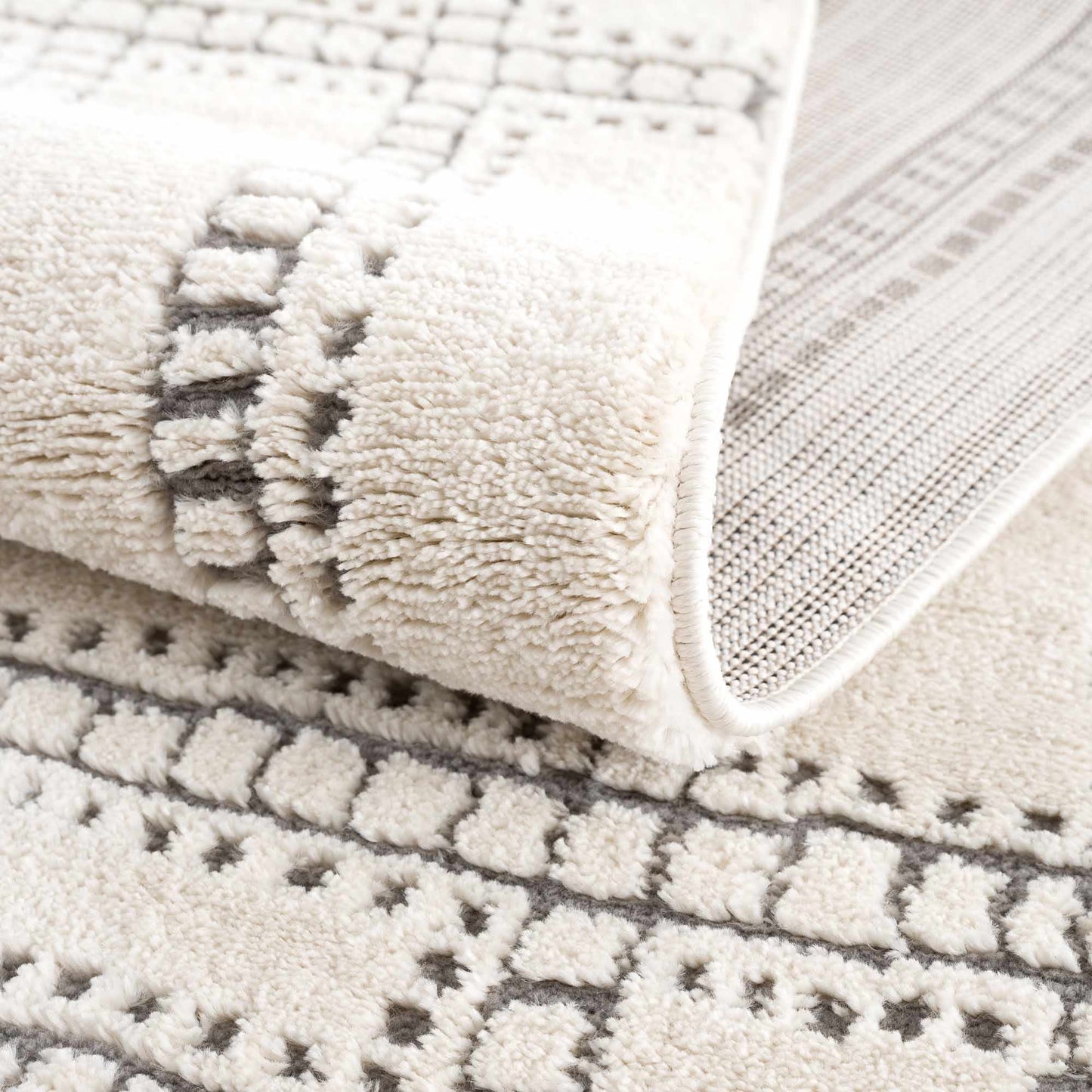 Ryuu Ivory & Gray Area Rug