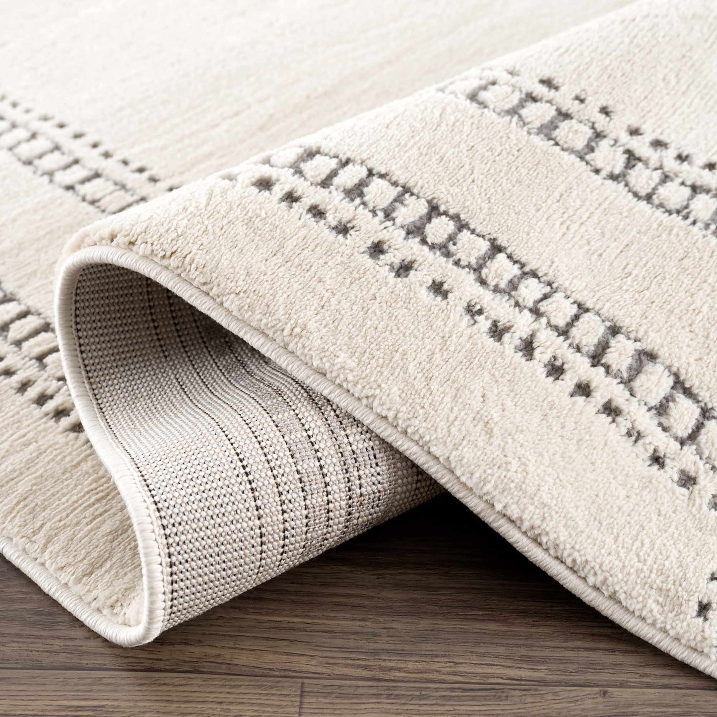 Ryuu Ivory & Gray Area Rug