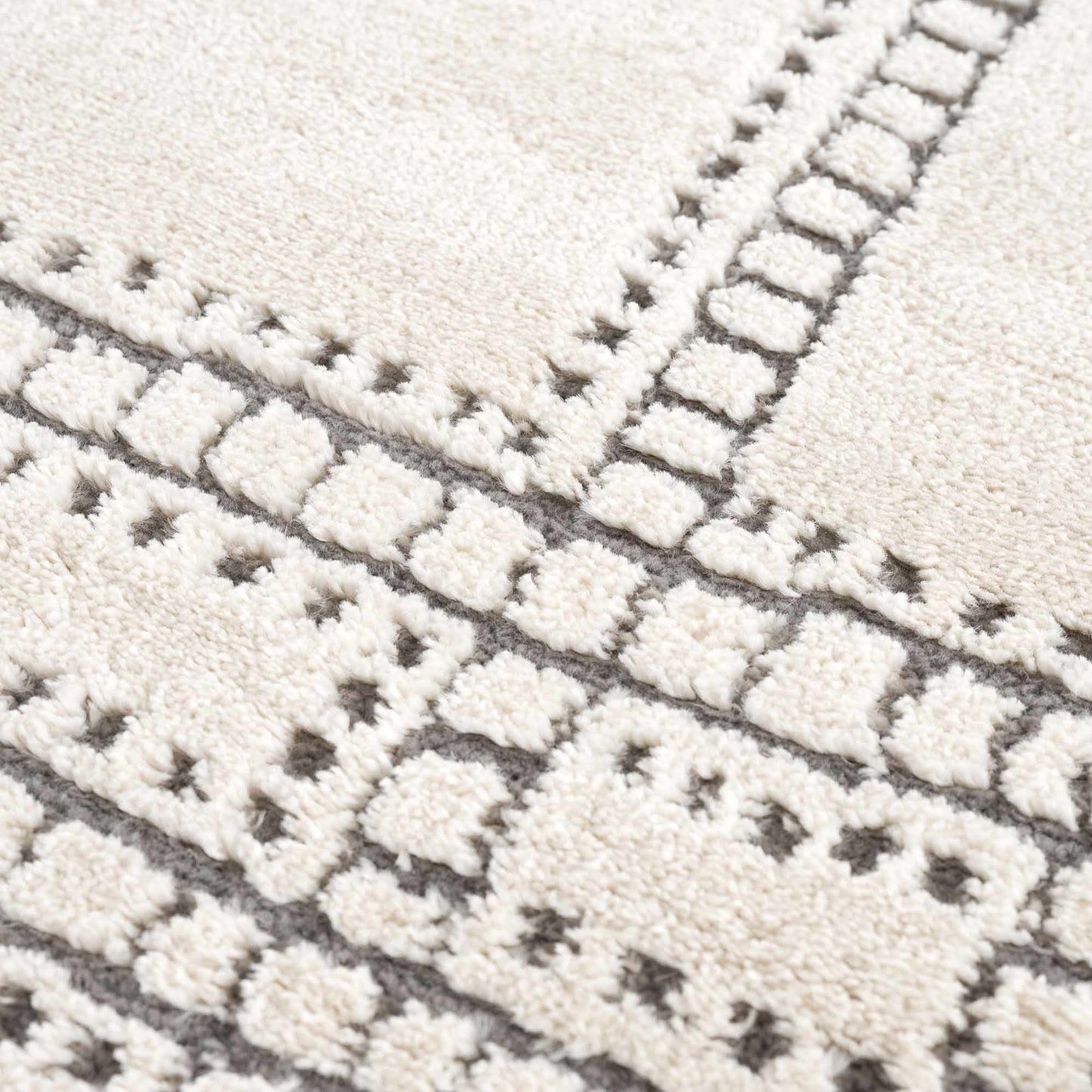 Ryuu Ivory & Gray Area Rug