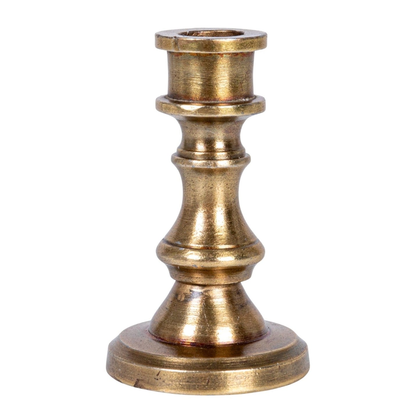 Antique Brass Mini Taper Candle Holder