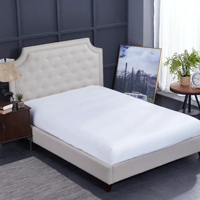 Degella Luxury Stripe Egyptian Cotton White Bedding Set