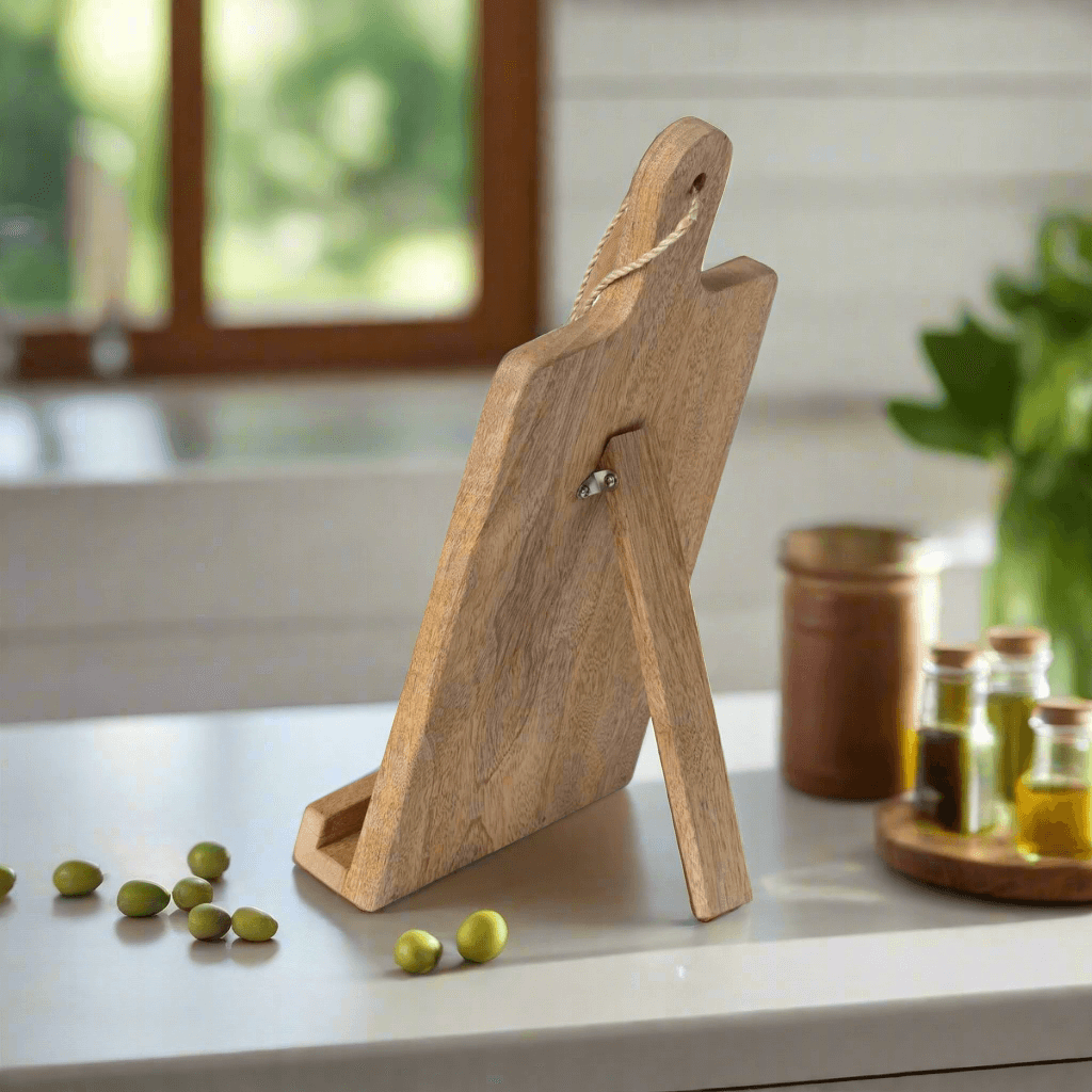 French Country Wooden Cookbook Holder