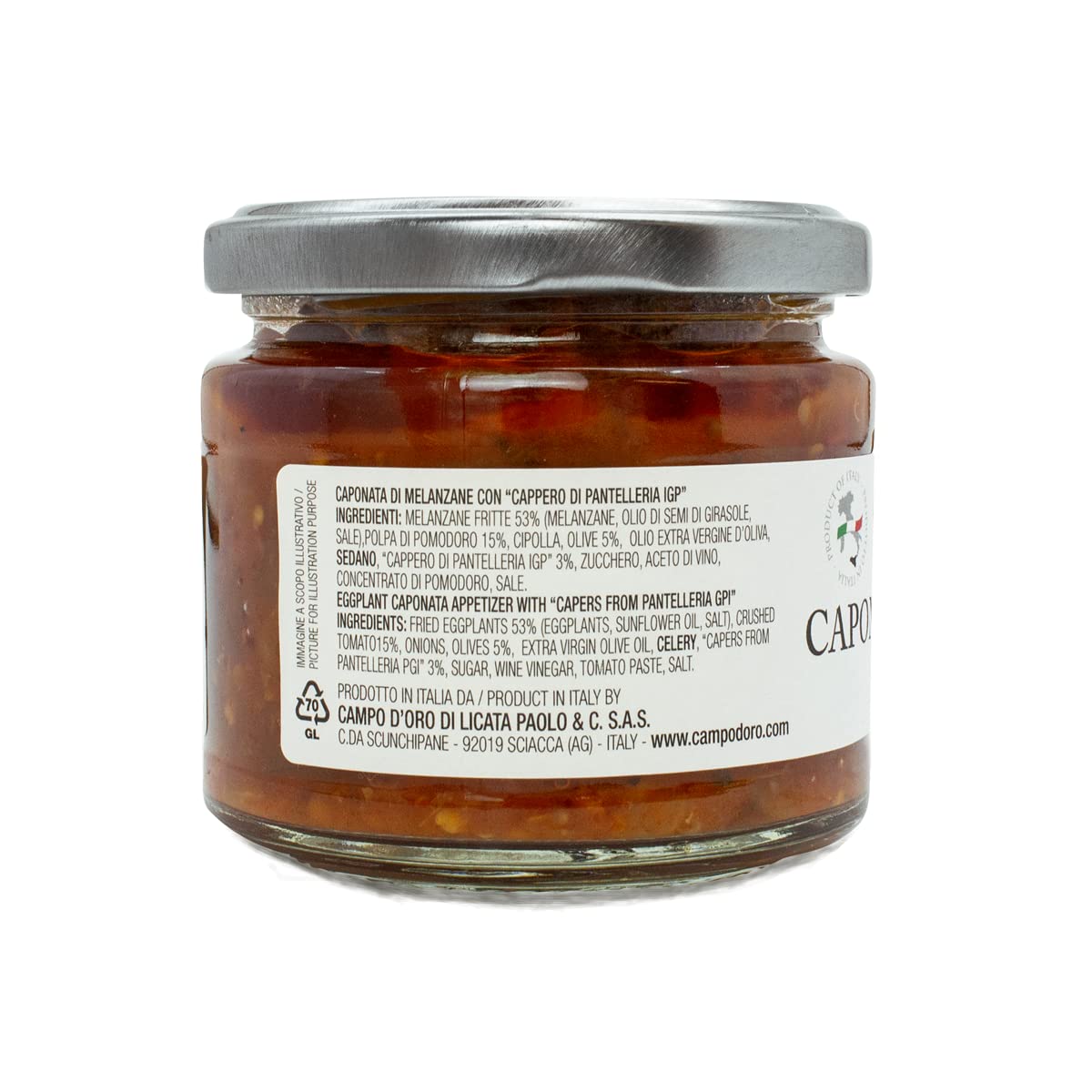 Campo D'Oro, Eggplant Caponata Appetizer