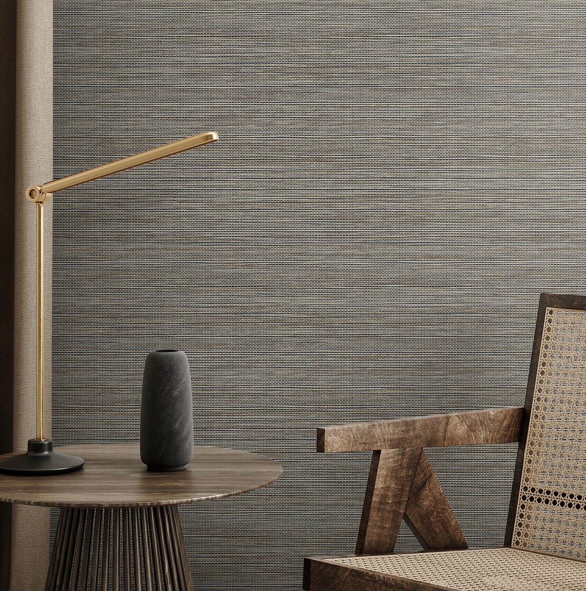 Natural Grass Textures Sisa Faux Grasscloth Unpasted Wallpaper
