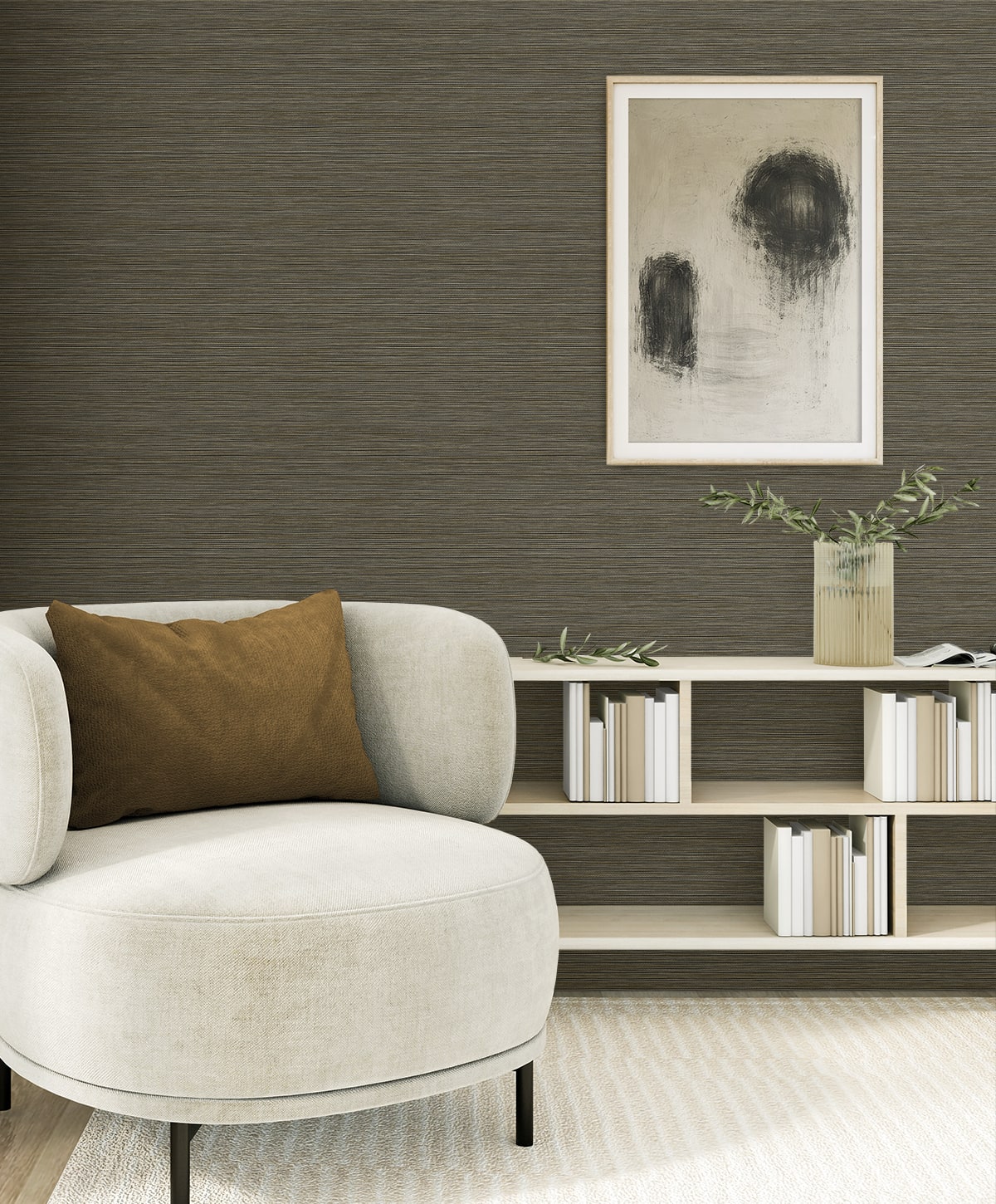 Natural Grass Textures Sisa Faux Grasscloth Unpasted Wallpaper