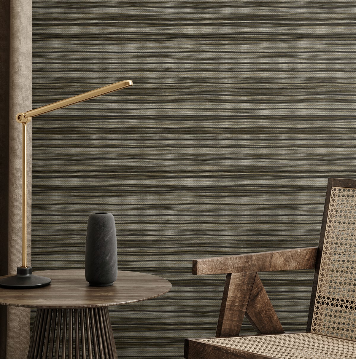 Natural Grass Textures Sisa Faux Grasscloth Unpasted Wallpaper