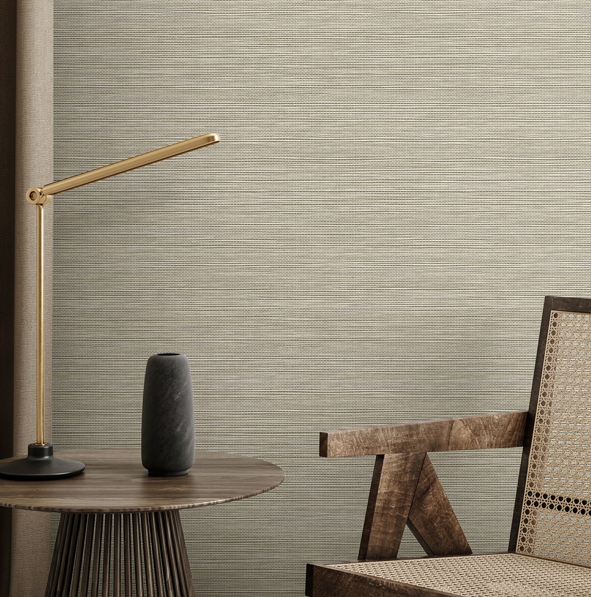 Natural Grass Textures Sisa Faux Grasscloth Unpasted Wallpaper