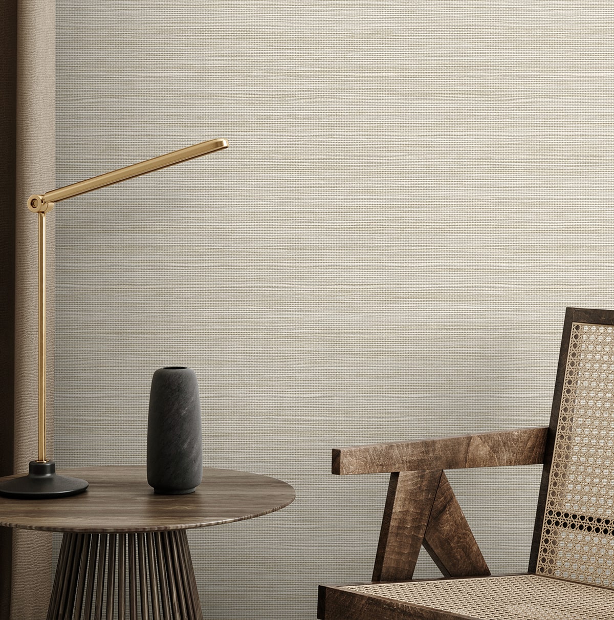 Natural Grass Textures Sisa Faux Grasscloth Unpasted Wallpaper