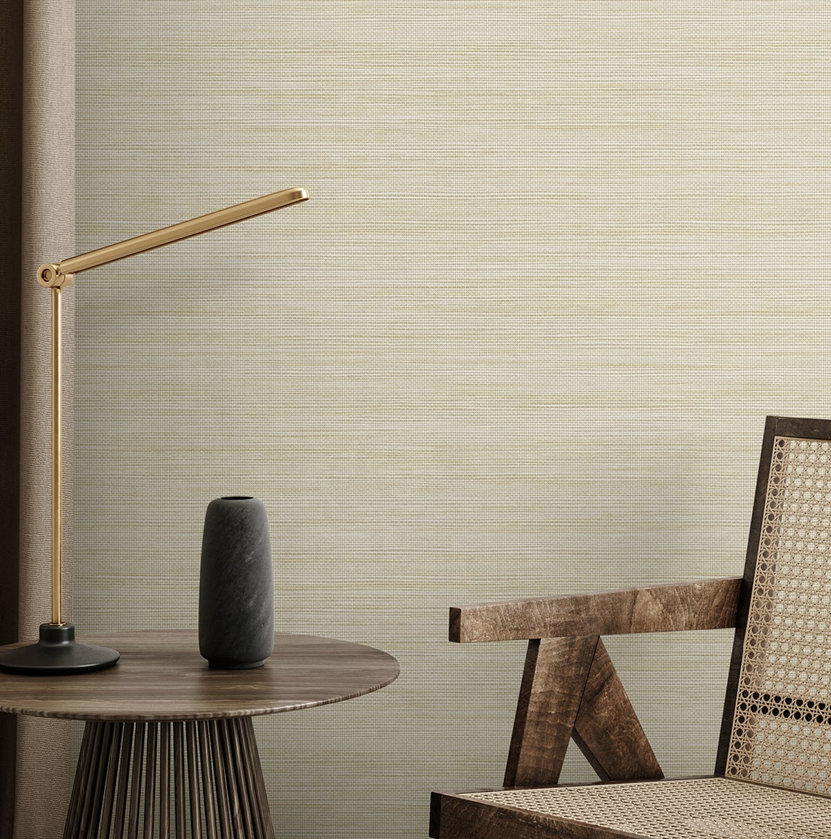Natural Grass Textures Sisa Faux Grasscloth Unpasted Wallpaper