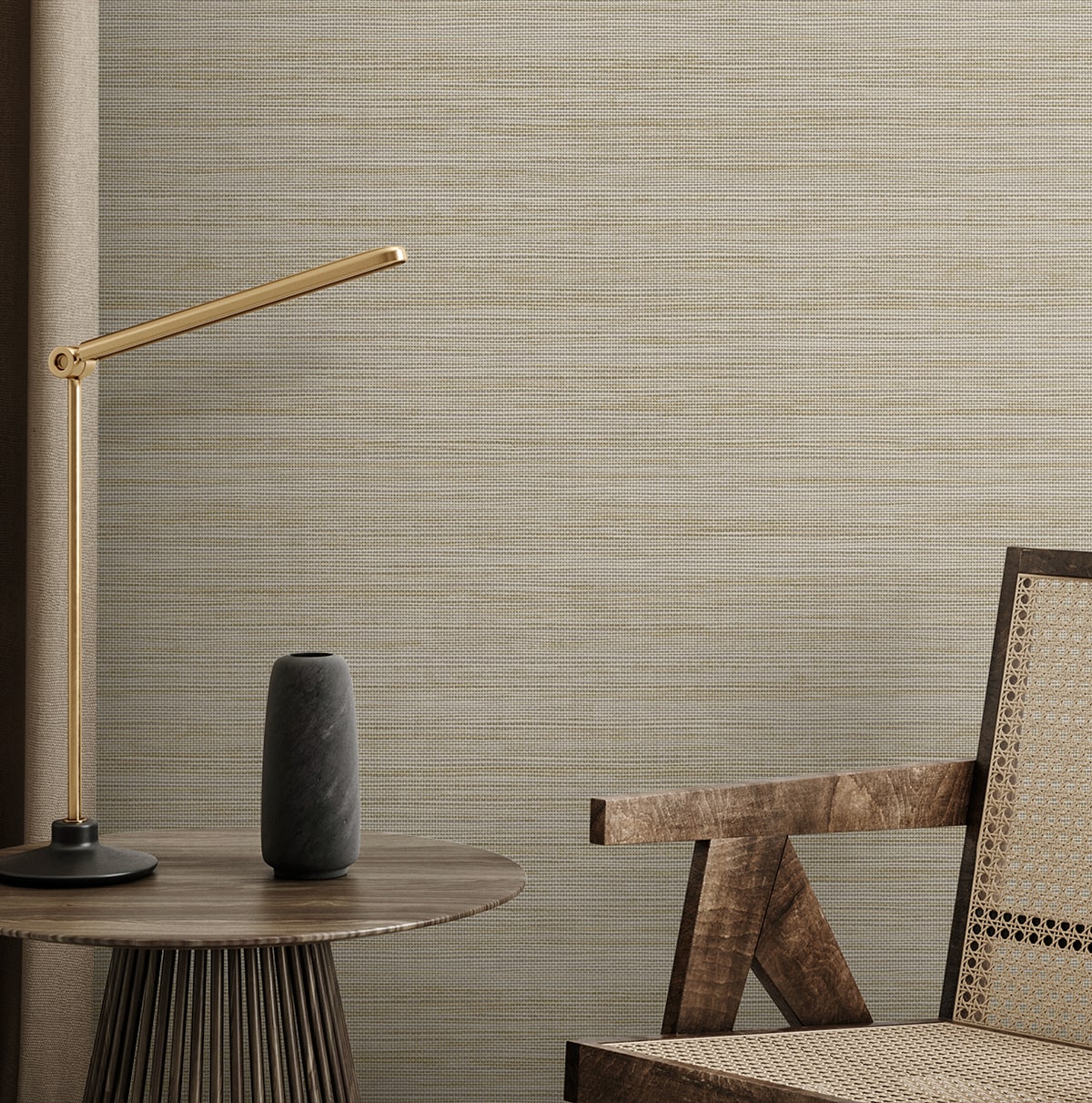 Natural Grass Textures Sisa Faux Grasscloth Unpasted Wallpaper