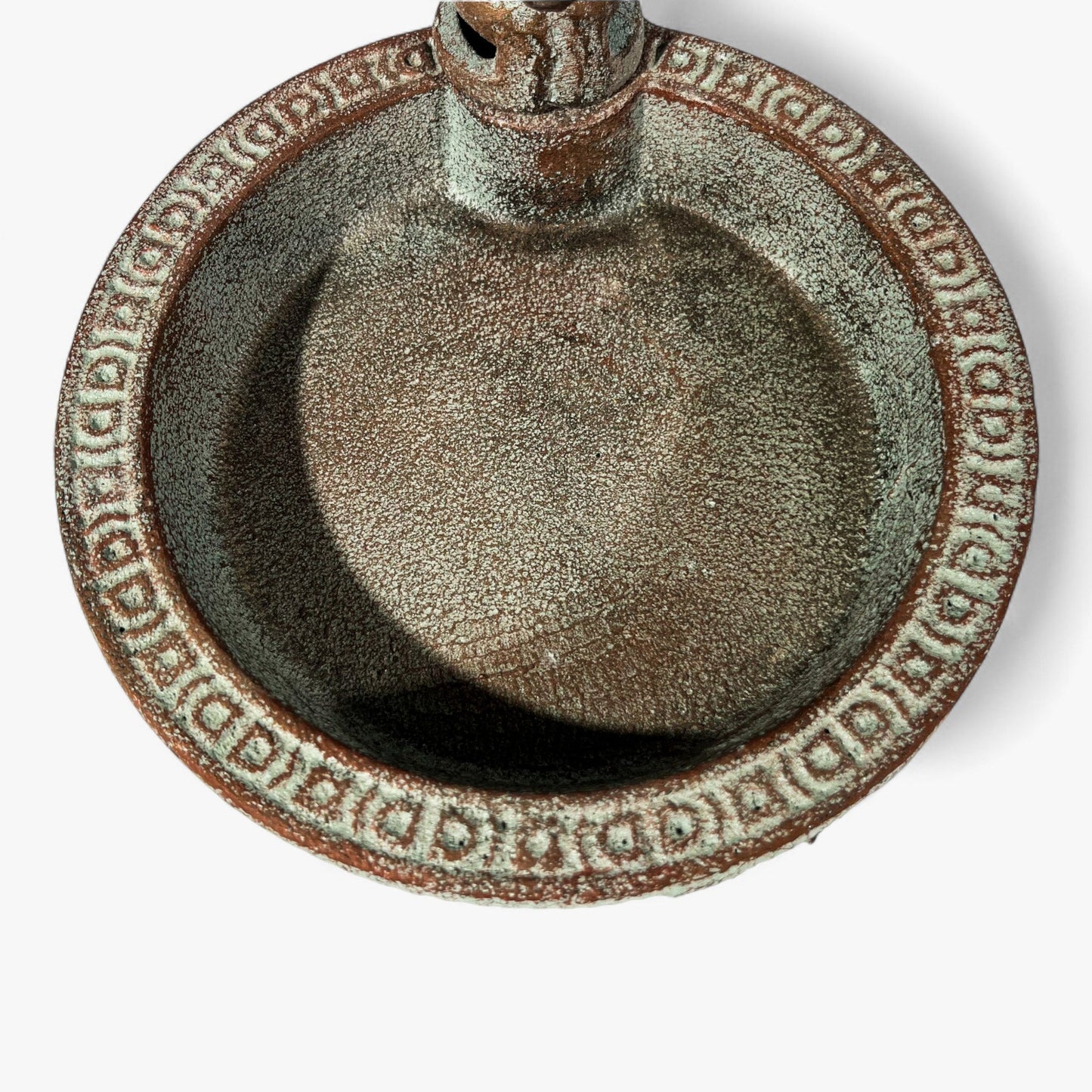 Rustic Water Pump Cast Iron Birdbath