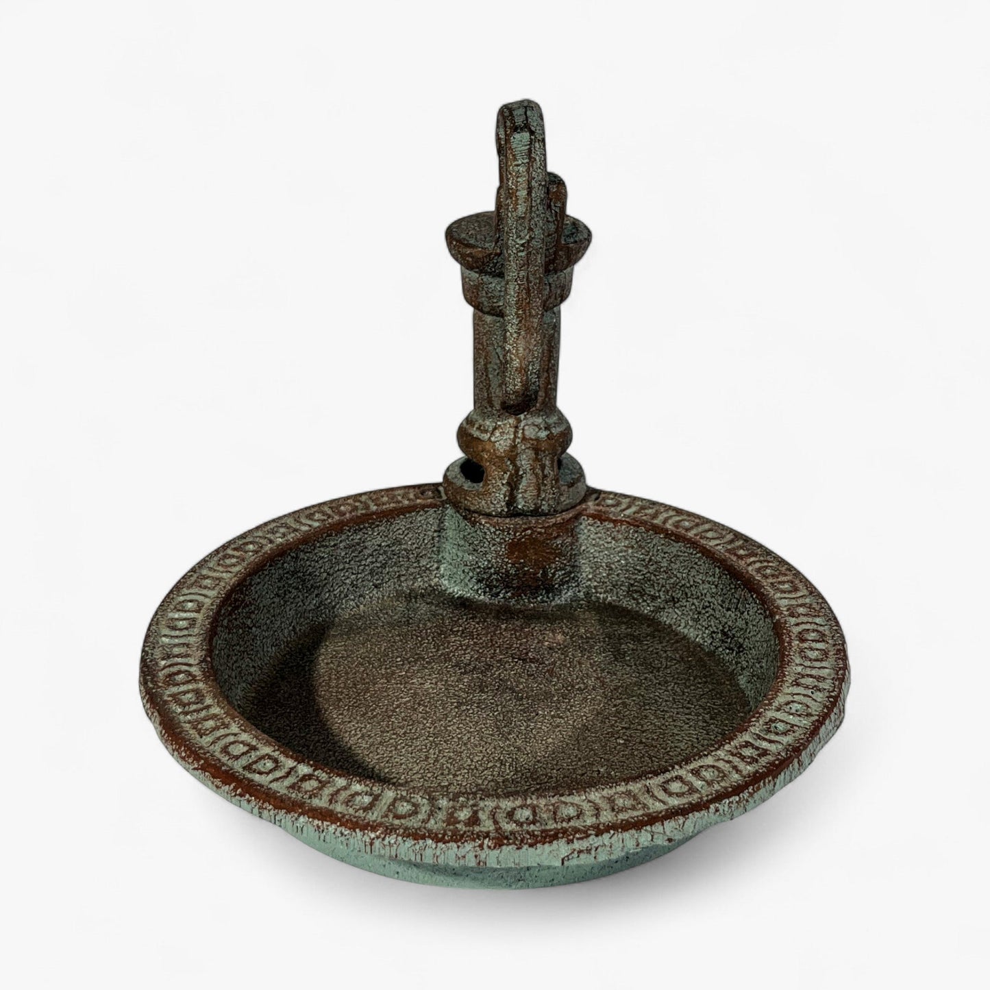 Rustic Water Pump Cast Iron Birdbath