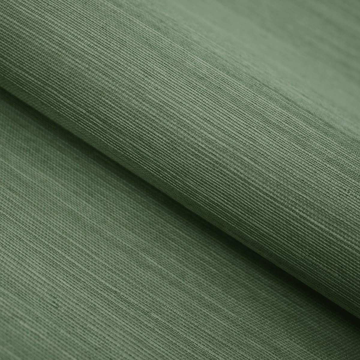 Lichen Green Grasscloth Unpasted Wallpaper