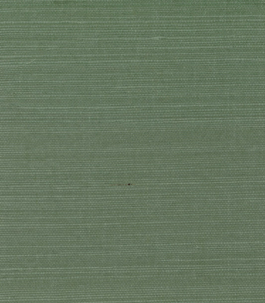 Lichen Green Grasscloth Unpasted Wallpaper
