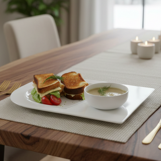 Soup and Sandwich Plate Set